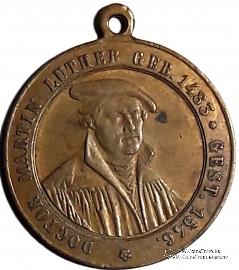 Медаль 400 лет со дня рождения Мартина Лютера. Германия