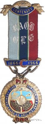 Юбилейный знак 100-летие благотворительной организации 