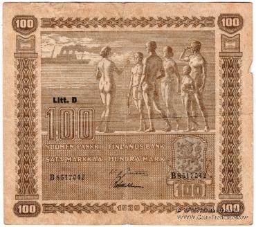 100 марок 1939 г.