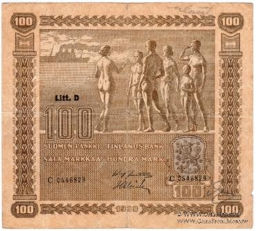 100 марок 1939 г.