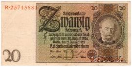 20 рейхсмарок 1929 г.