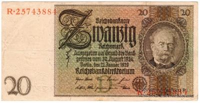 20 рейхсмарок 1929 г.