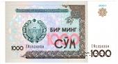 1.000 сумов 2001 г.