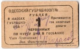 1 червонный рубль 1923 г. (Одесса)