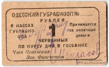 1 червонный рубль 1923 г. (Одесса)