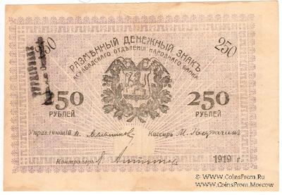 250 рублей 1919 г. (Мерв)