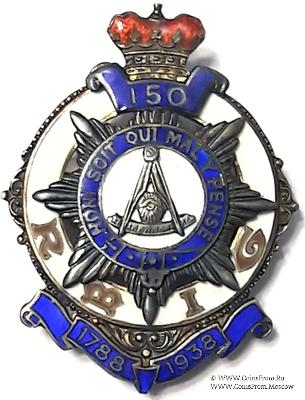 Знак RMIG 1938. STEWARD ROYAL MASONIC INSTITUTION FOR GIRLS – Королевский Масонский институт для девочек.