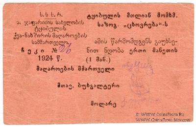 1 рубль 1924 г. (Ткибули)