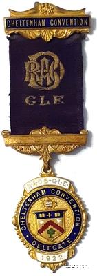 Знак Конвеция 1922 г. Делегату.