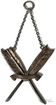 Знак Помощника Секретаря Ложи.