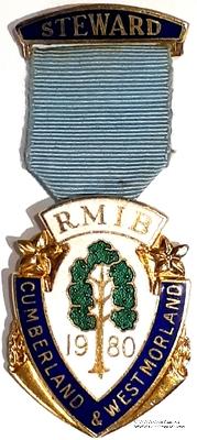 Знак RMIB 1980. STEWARD ROYAL MASONIC INSTITUTION FOR BOYS.  – Королевский Масонский институт для мальчиков.