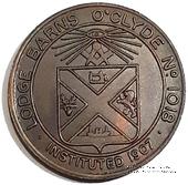 Шотландский жетон Ложи Масонов Мастеров Метки 