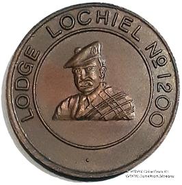 Шотландский жетон Ложи Масонов Мастеров Метки 