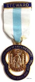 Знак MTGB 1988. STEWARD Masonic Trust for Girls and Boys.