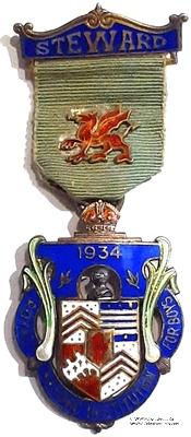 Знак RMIB 1934. STEWARD ROYAL MASONIC INSTITUTION FOR BOYS.  – Королевский Масонский институт для мальчиков.