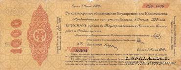 1.000 рублей 1919 г. (Омск)