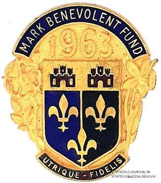 1963. Знак STEWARD Mark Benevolent Fund. 