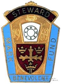 1969. Знак STEWARD Mark Benevolent Fund. 