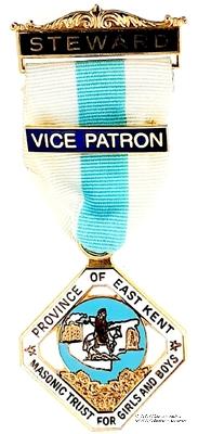 Знак MTGB 2004. STEWARD Masonic Trust for Girls and Boys.