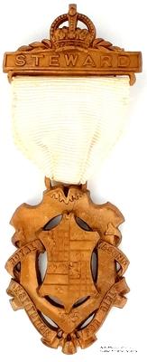 Знак RMIG 1945. STEWARD ROYAL MASONIC INSTITUTION FOR GIRLS – Королевский Масонский институт для девочек.