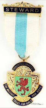 Знак MTGB 1993. STEWARD Masonic Trust for Girls and Boys.