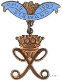 Знак RMIB 1983. STEWARD ROYAL MASONIC INSTITUTION FOR BOYS. – Королевский Масонский институт для мальчиков.