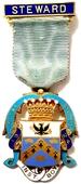 Знак RMIB 1924. STEWARD ROYAL MASONIC INSTITUTION FOR BOYS. – Королевский Масонский институт для мальчиков.