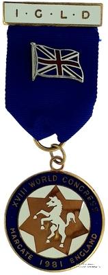 Знак всемирного конгресса 1981 г.