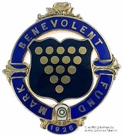 1926. Знак STEWARD Mark Benevolent Fund. 