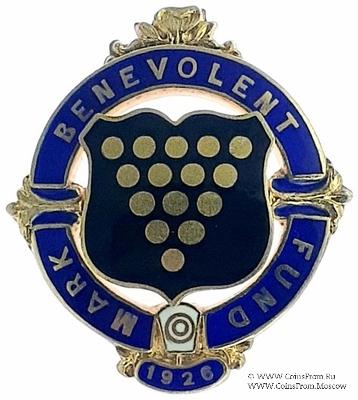 1926. Знак STEWARD Mark Benevolent Fund. 