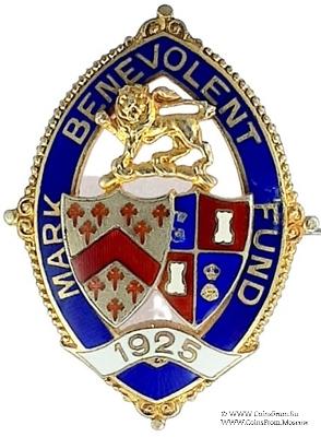 1925. Знак STEWARD Mark Benevolent Fund. 