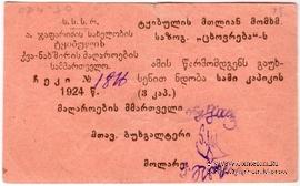 3 копейки 1924 г. (Ткибули)